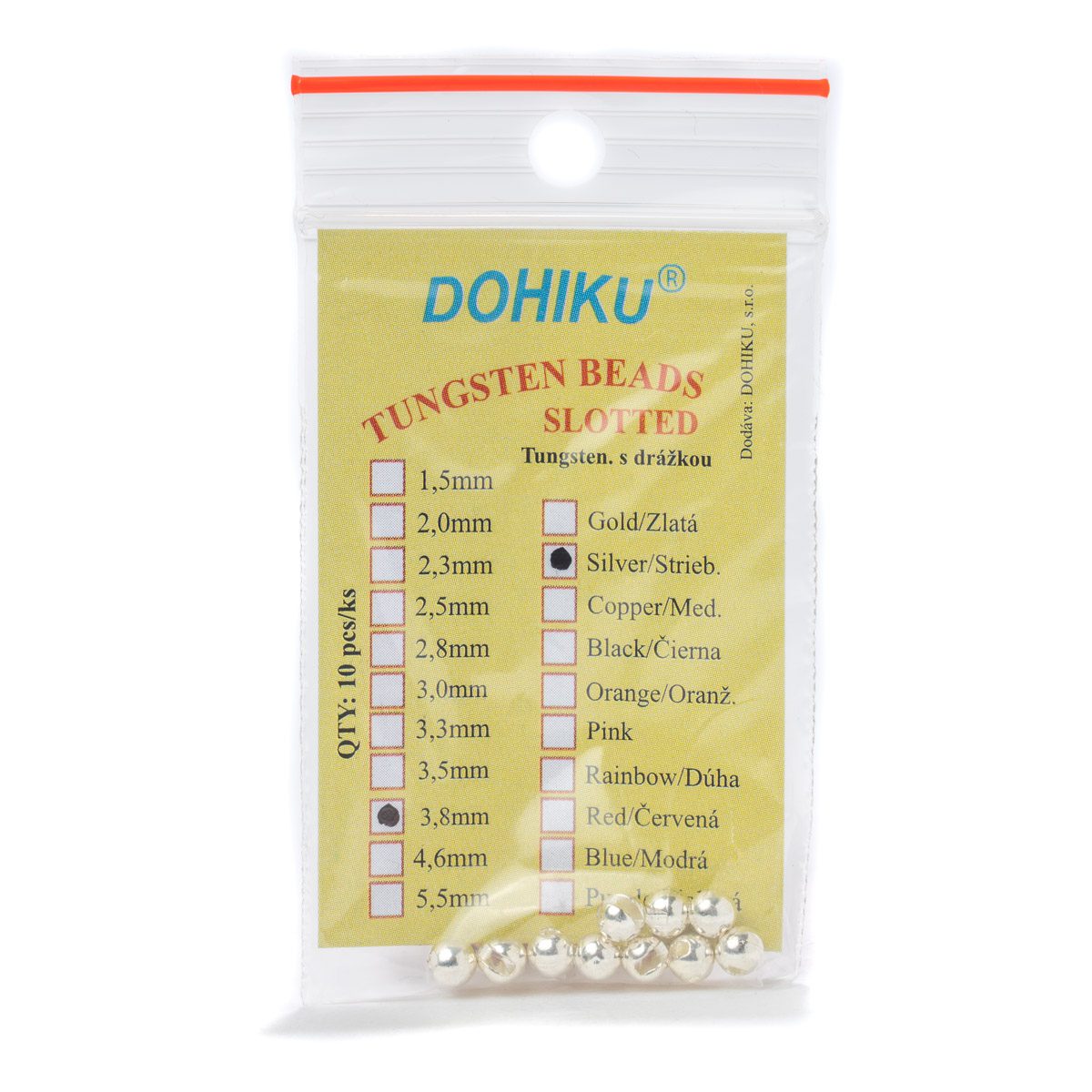 国際競技グレード タングステン スロットビーズ【縦スリット】