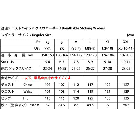 N3 チェストハイウエーダー